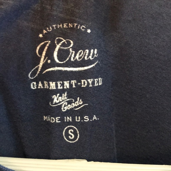 J. Crew garment dyed navy sleeveless tee - Picture 2 of 4
